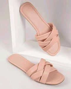 Pink Crisscross Sandals