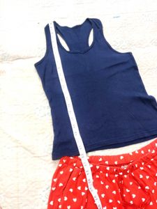 Women Shorts with contrast top✨