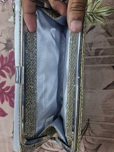 Sparkly Silver Clutch