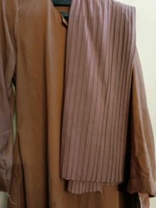 Pink Colour Abaya With Scarf 💗