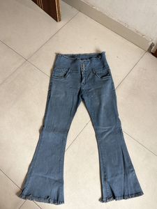 Blue Grey Bootcut Colour Jean