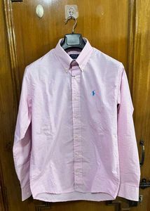 POLO RALPH LAUREN LIGHT PINK CHECK SHIRT L(40)