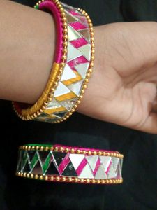 mirror work bangles