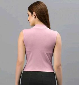 Sleeveless Mock Neck Top
