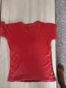 Super Kids Boys T Shirt In Red Colour