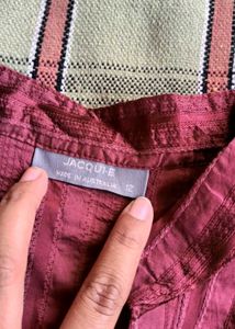 Striped Button-Down Top