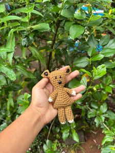 Crochet Bear Keychain