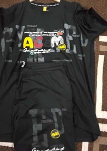 Graphic Print Black Cod Set