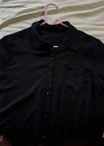 Black Button Shirt