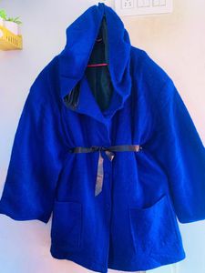 Blue Hooded Coat