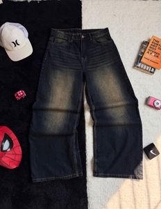 Wide Leg Denim Jeans