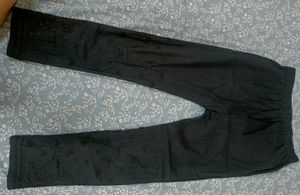 Black Chikankari Leggings/Pants