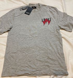 AMIRI Heart Logo Tee - Grey - New