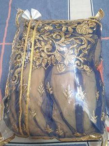 Ethnic Wear Blue  Bridal Gowns 7 Layers N et
