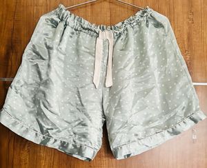 Night Dress Shirt With Min Shorts