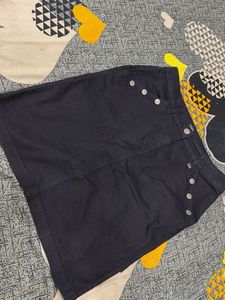 Navy Blue Straight Skirt