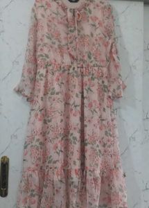 Floral Georgette Midi Dress