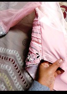 Ready To Wear Pink Saree✨