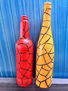 Combo for Hussanif Handpainted Glass Bottle