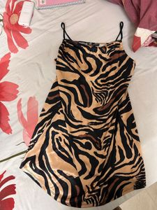 Authentic Zara Tiger Print Dress