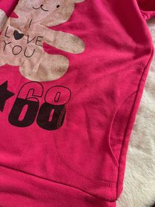 Pink Teddy Bear Hoodie