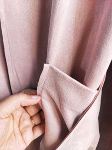 Pink Suede Trench Coat