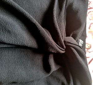 Black SASSAFRAS Pencil Skirt