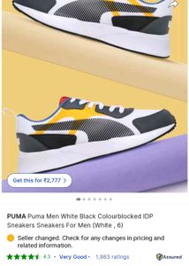 New Puma Mens Idp Sneakers Size 6