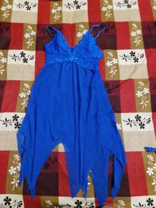 Babygirl Honeymoon Dress 👗 Blue Colour Net Fabric