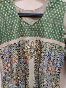 New Kurtha🥳 with Front Net Work Design