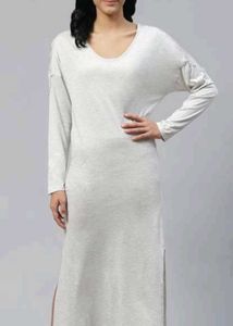 Grey Knit Maxi Dress