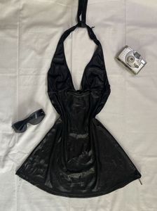 Black Halter Neck Top