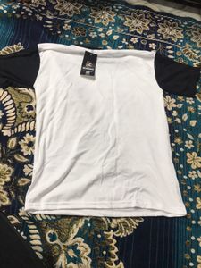 SCATCHITE White Half SLEEVE T SHIRT NEW