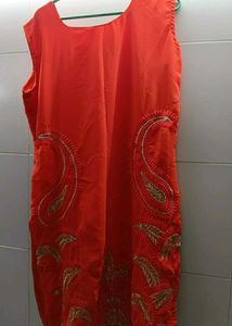 Elegant Orange Kurta set