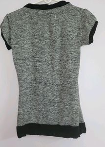 Grey &amp; Black Top. Size XXS To S