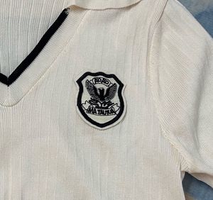 Preppy V-Neck Knit Tops