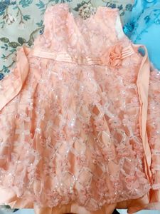 Peach Kids Girls Dress