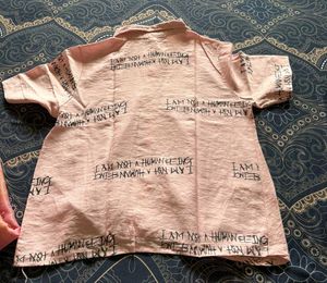 Pink Graphic Print Shirt