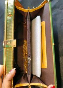 Richy Looks Party Wear 2 in 1 Clutch Metal