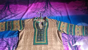 Winter Full Kurta Set With Heavy Stall.