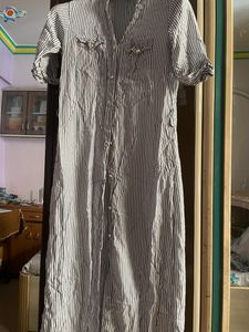 Long Strip Shirt/ Shrug