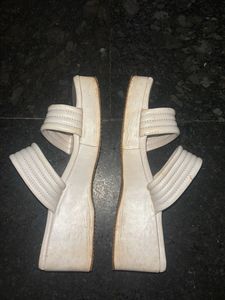 Square Toe Strap Beach Slides - Size 38