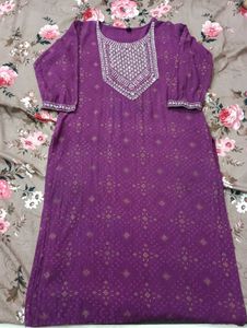 Purple  Kurta Set🫶