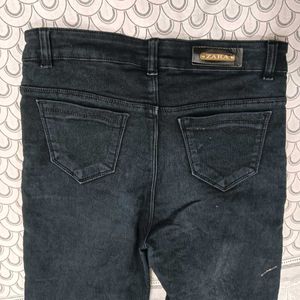 Wide Leg Black Jeans