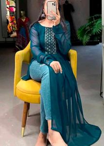 Stylish Teal Kurti
