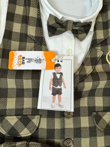 Boys' Plaid Vest Outfit