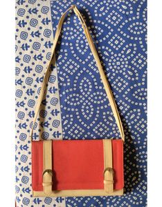 Chic Pink and Beige Sling Bag turned Clutch