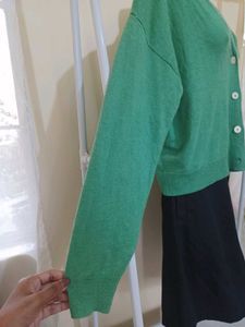 MANG0 brand Green Knitted Cardigan