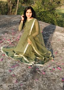Anarkali Kurti And Dupatta 📌 Perfect Match