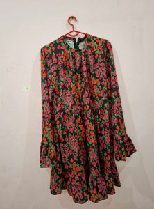 Floral Print Mini Dress